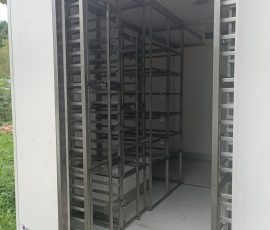 Etagères inox pour camion frigorifique